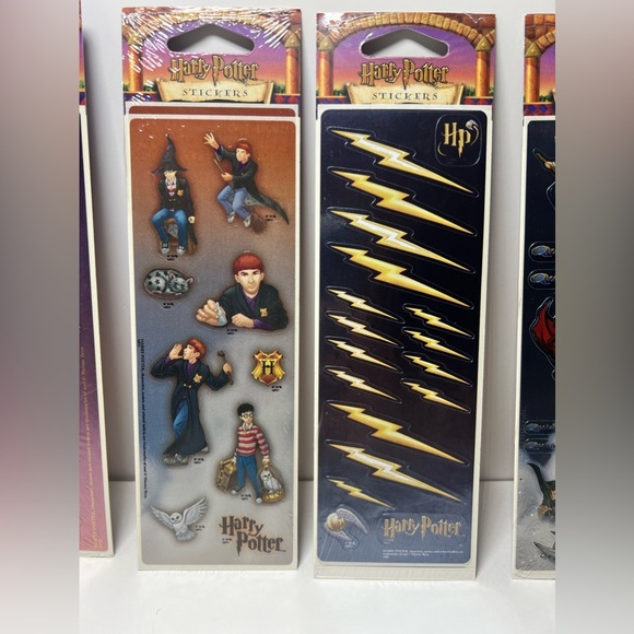 VTG Lot of 5 Harry Potter Sticker Packs from 2001 Plaid Enterprises Sealed NOS - Picture 3 of 9
